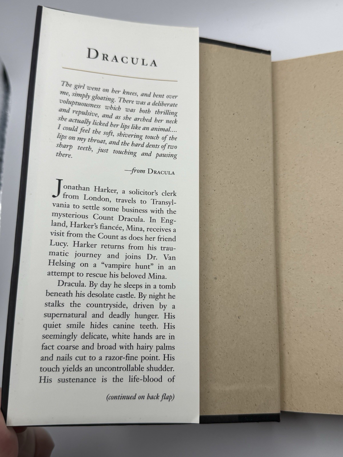 Dracula Bram Stoker Barnes & Noble Classics Hardcover Book Gothic w/ Dust Jacket