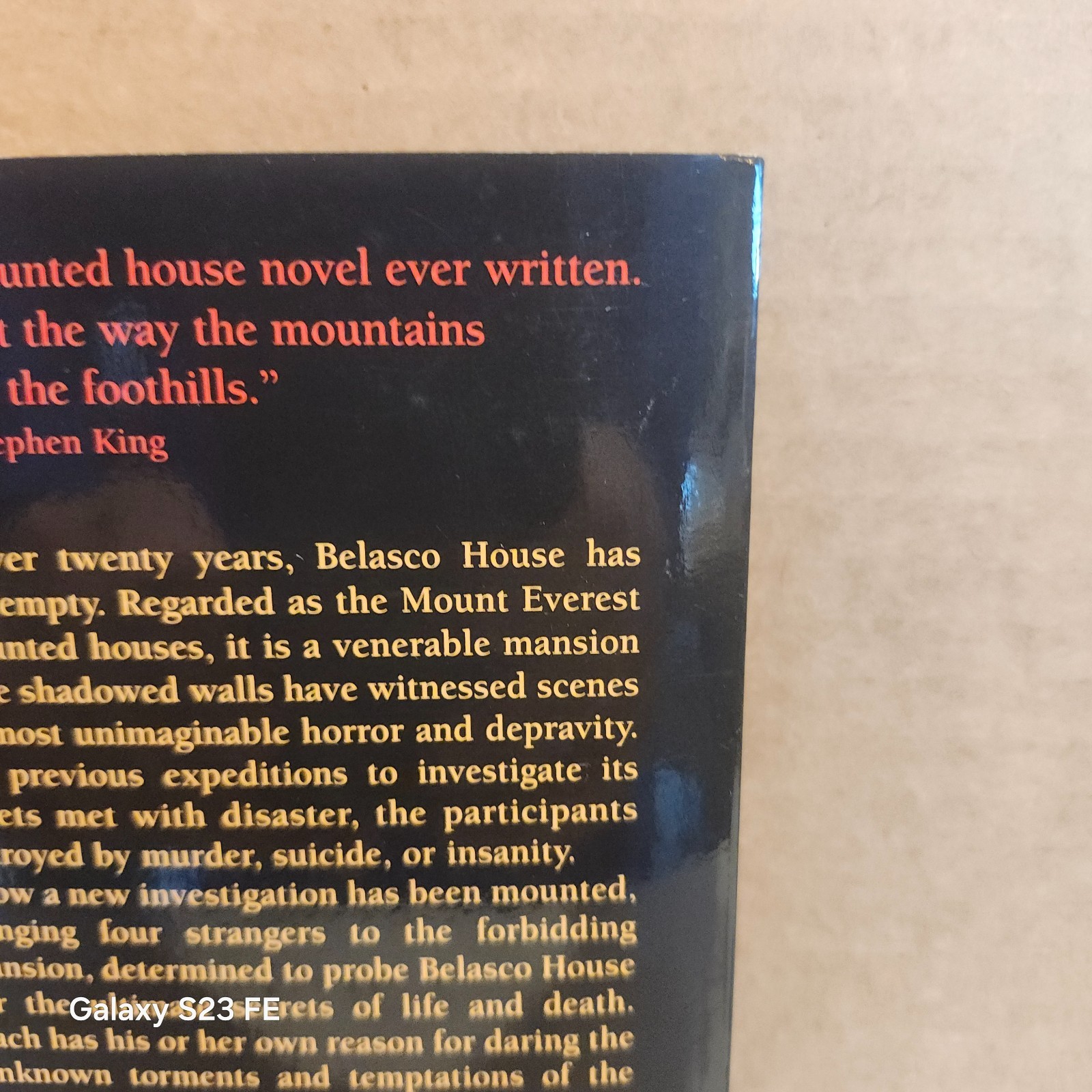 ✌️Hell House : RICHARD MATHESON: 1ST ED.,10/1999, TPB, TOR BOOK, NEW