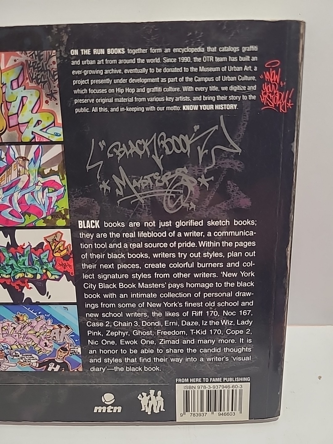 New York City Masters Blackbook – graffiti book otr on the run magazine