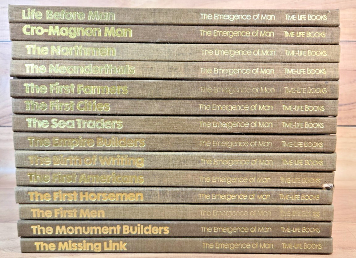 Time Life Book Series – The Emergence Of Man (Hardcover, Lot Of 14) Pre-Owned