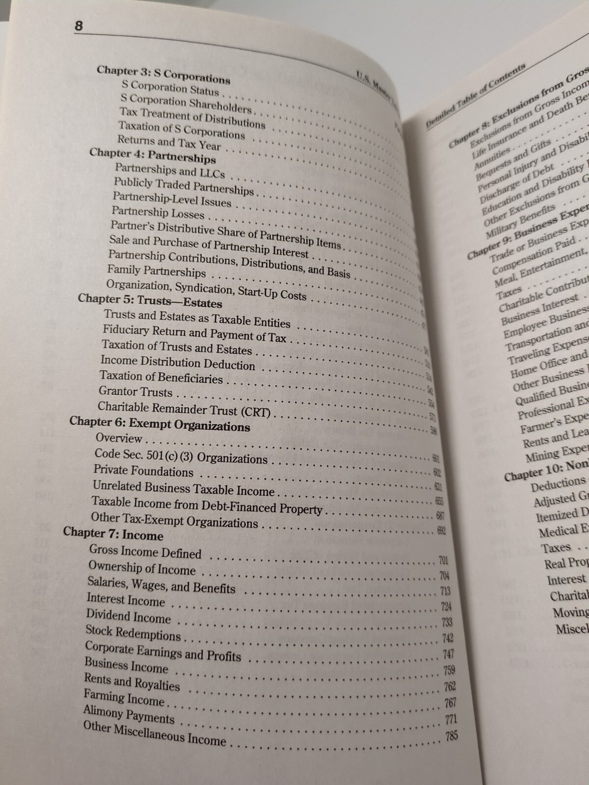 US Master Tax Guide 2023 106th Edition CCH Publications Wolters Kluwer CPA Law