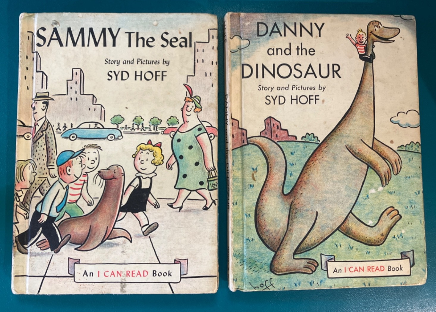 Syd Hoff Book Lot (“Danny The Dinosaur” & “Sammy The Seal”) 1958 & 1959 HC