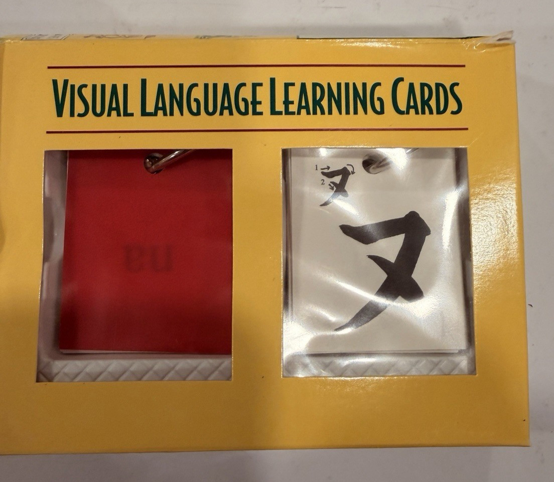 Language Express Visual Language Learning Cards Visual Japanese Kana Cards