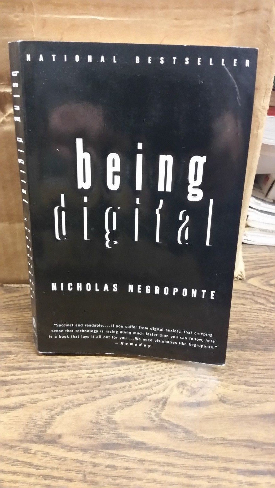 Hard Cover – Being Digital by Nicholas Negroponte – J43