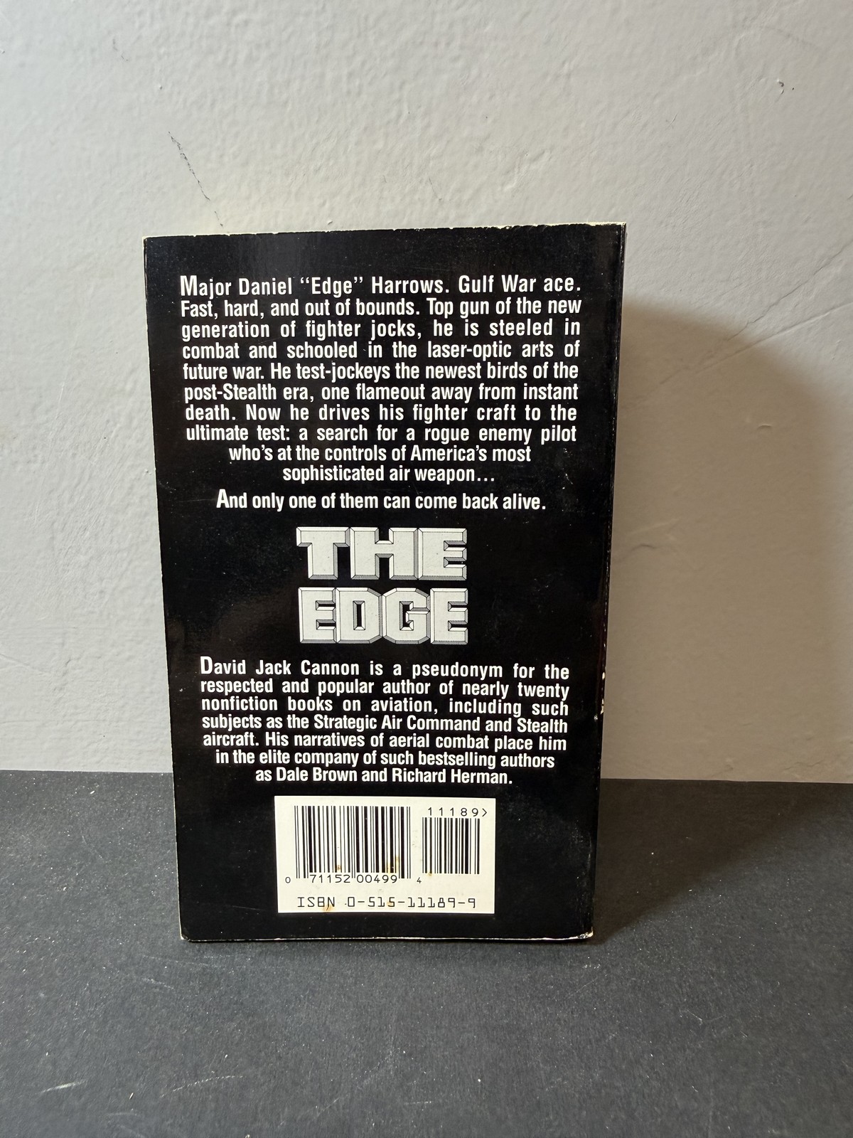 The Edge by David Jack Cannon – 1993 Jove Books Paperback – Military Aviation