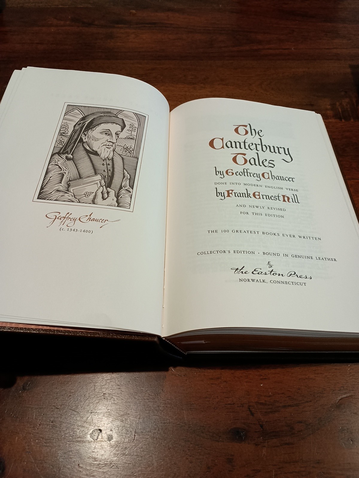 Easton Press The Canterbury Tales by Geoffrey Chaucer 100 Greatest Books 1978