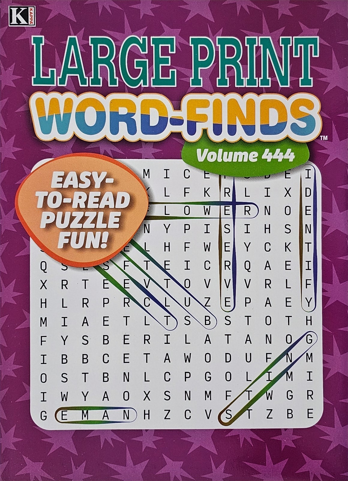 6 New Large Print Word-Finds Puzzle Books Kappa Games Vol #443-452 ~ Search,Hunt
