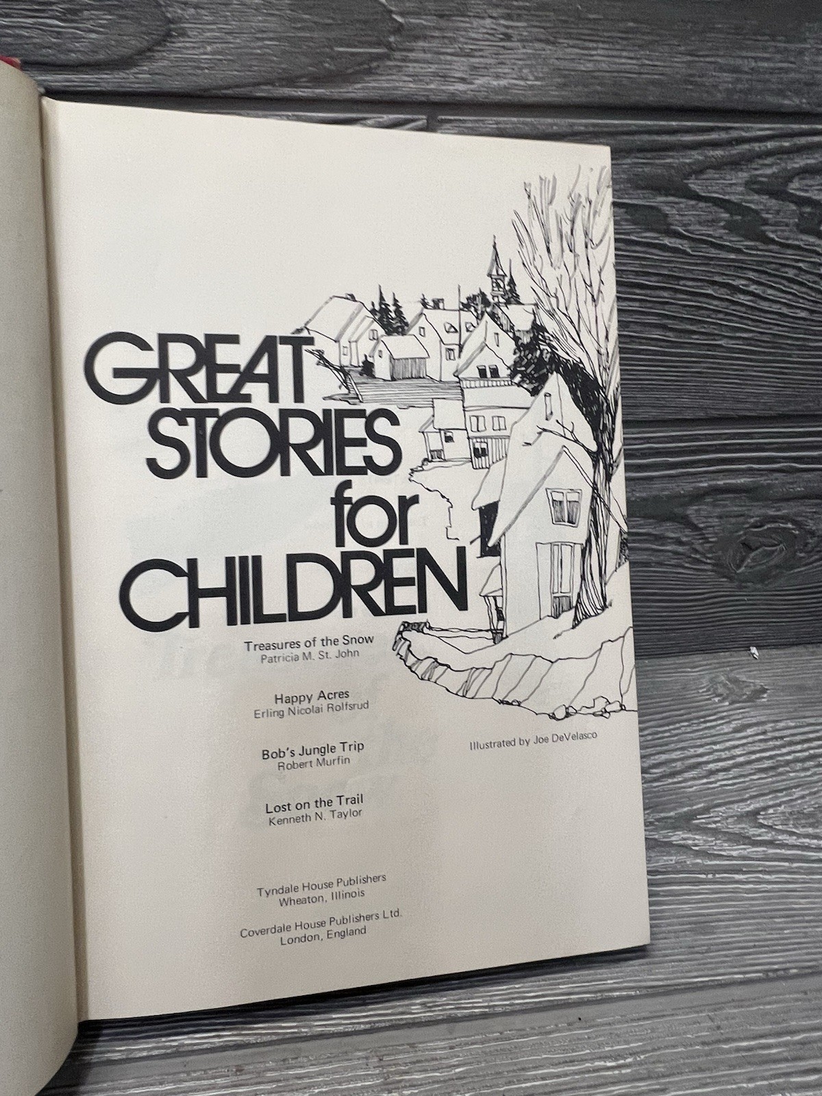 Great Stories for Children Vintage 1971 Hardcover Book 4 Tales 376 Pages