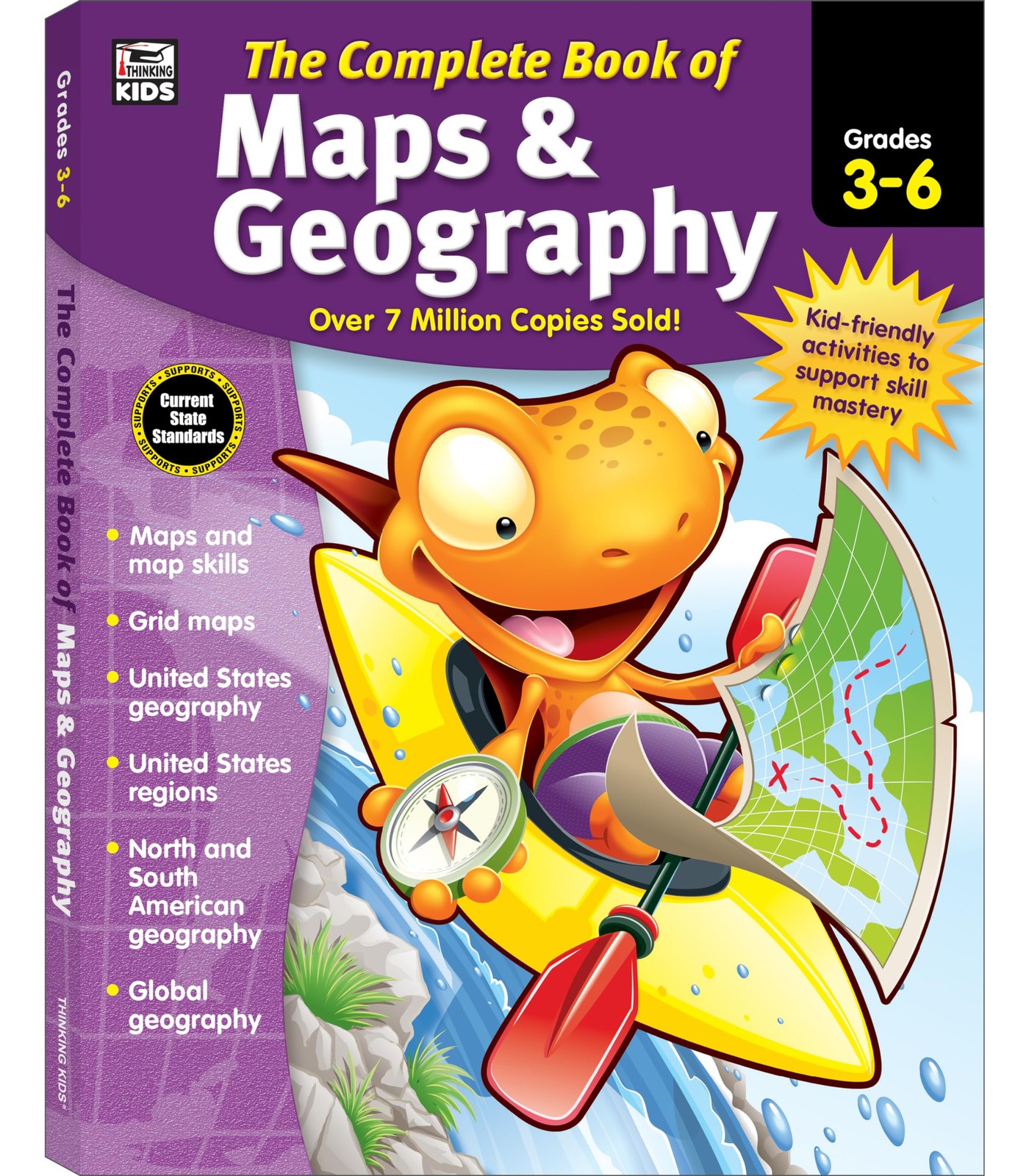 Complete Book of Maps and Geography Workbook, Global Geography for Kids Grad…