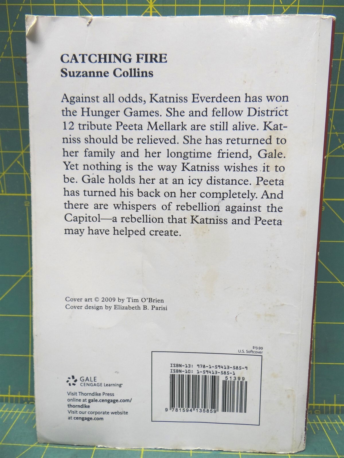 Catching Fire Suzanne Collins 2012 Hunger Games Book 2 Large Print Paperback