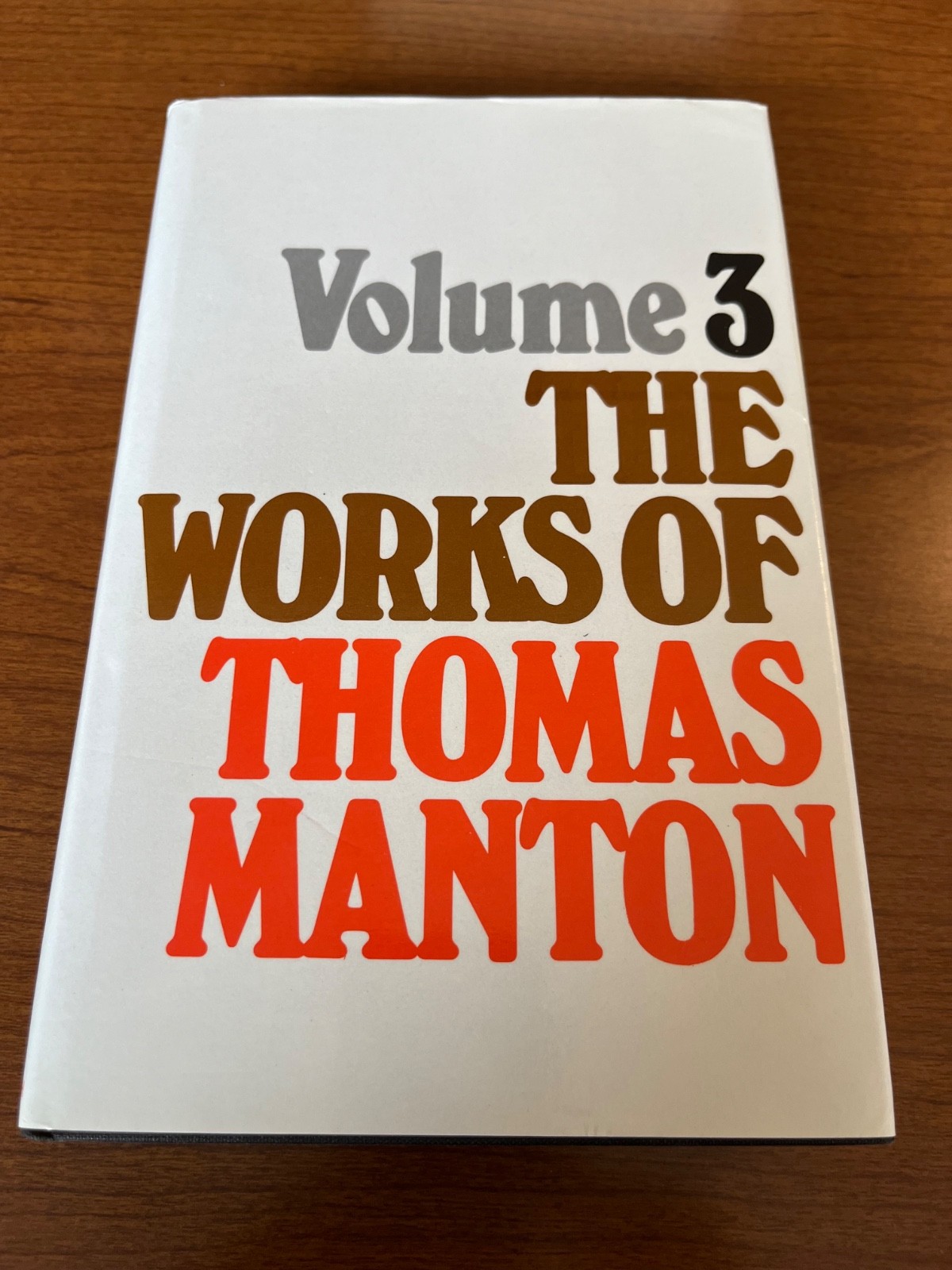 Works of Thomas Manton, volume 3, Banner of Truth, NEW condition
