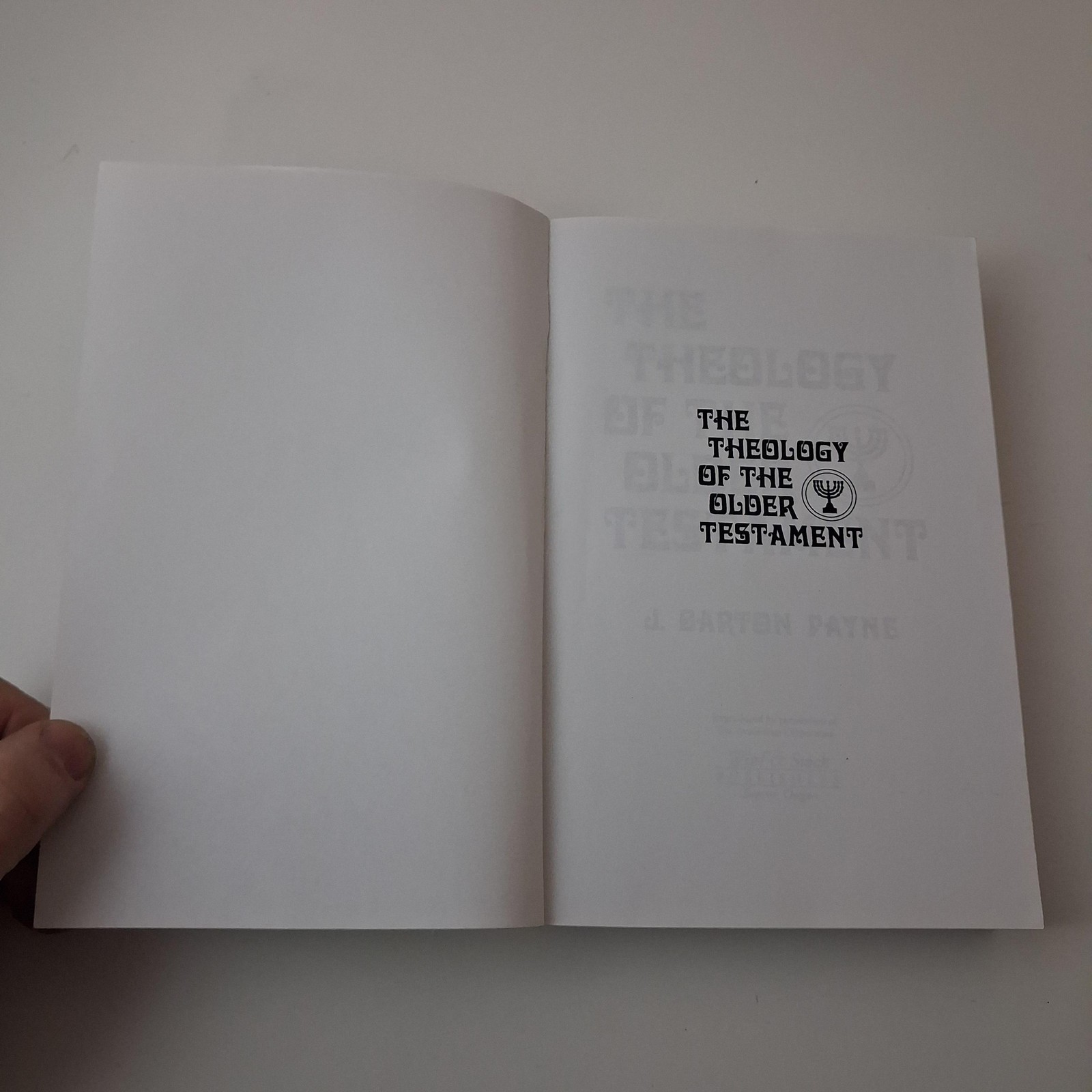 The Theology Of The Older Testament J Barton Payne Bible Wipf & Stock Paperback