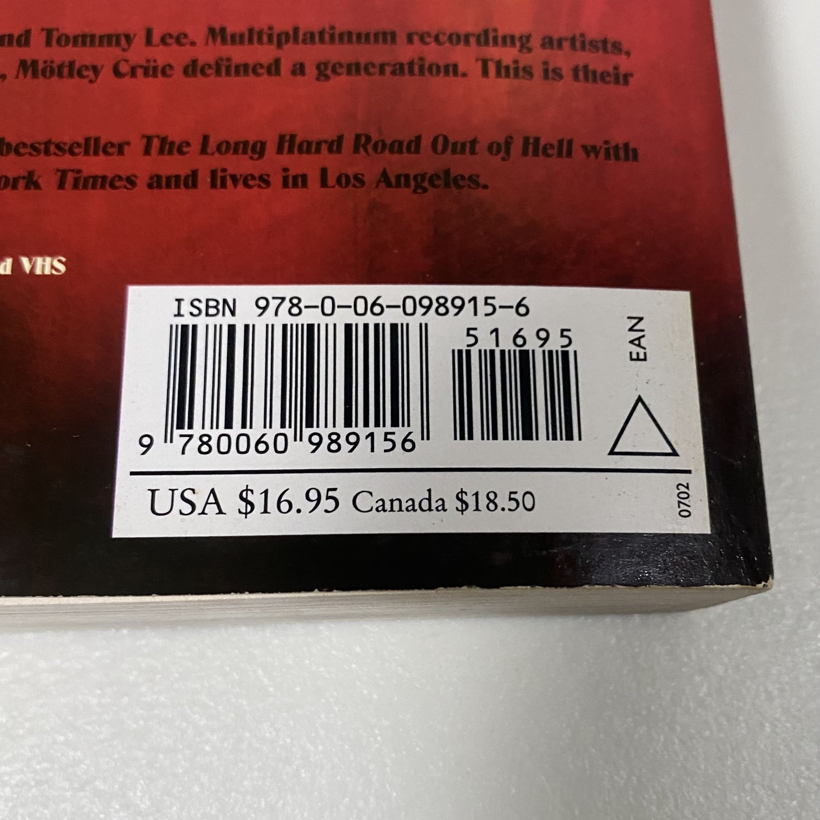 Motley Crue The Dirt Paperback 2002 1st Paperback Edition Neil Strauss Rock Bio
