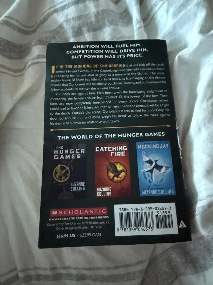 Ballad of Songbirds and Snakes by Suzanne Collins (2023) – Annotated Paperback