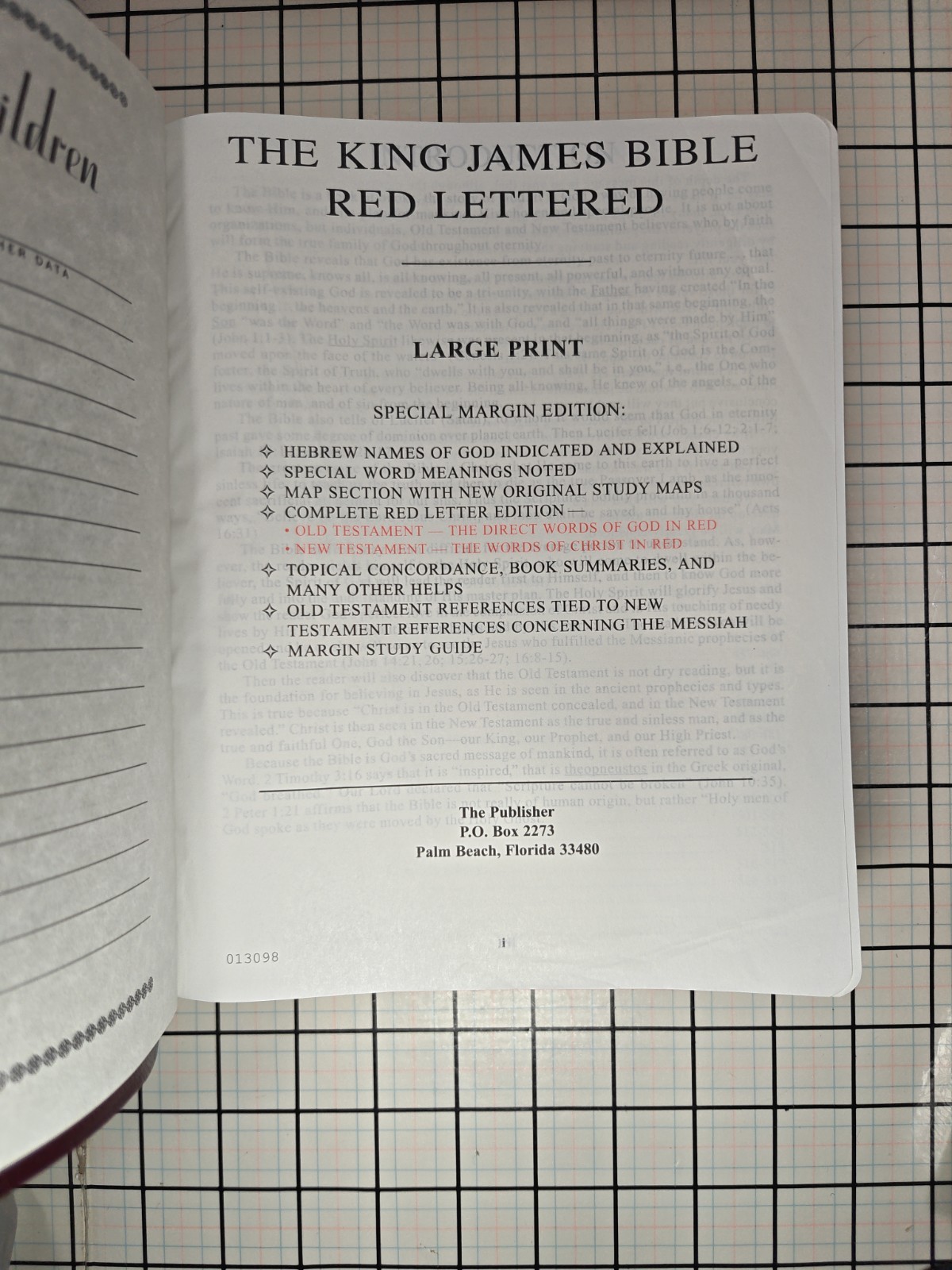 Word of God KJV Bible(Maroon) Large Print Easy Reading Margin Edition Red Letter