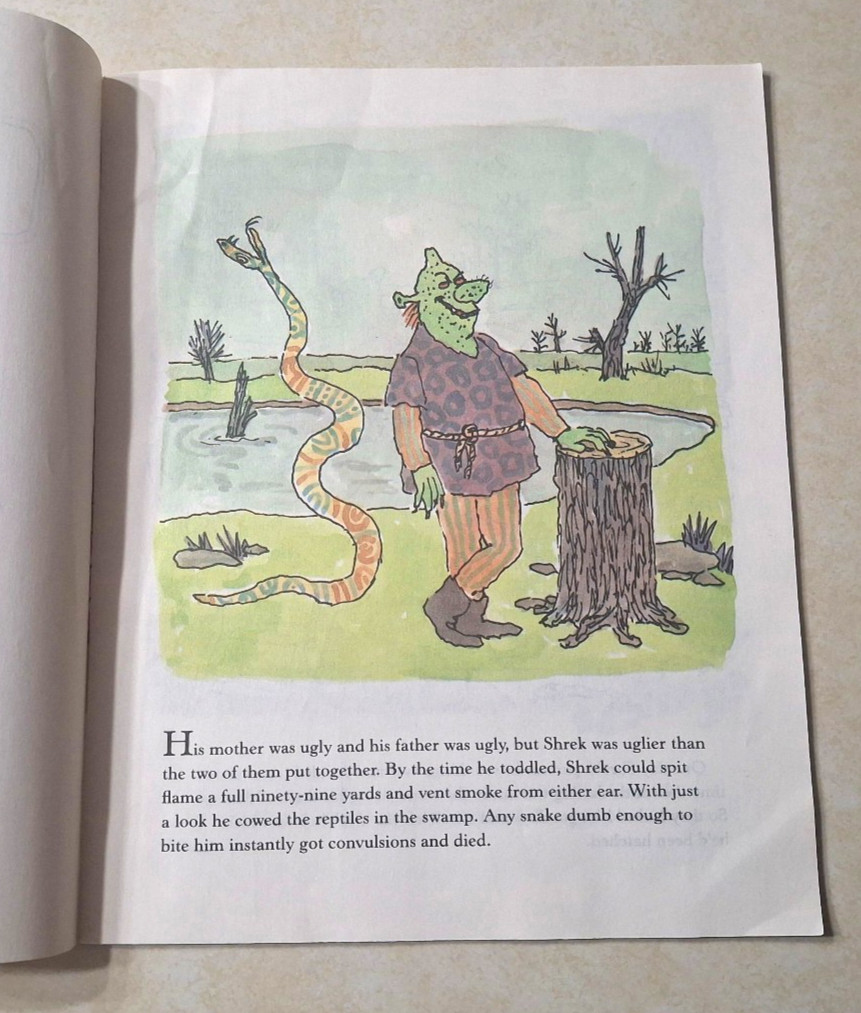 Shrek! William Steig 1990 1991 1st First Edition Paperback Vintage Trumpet Club