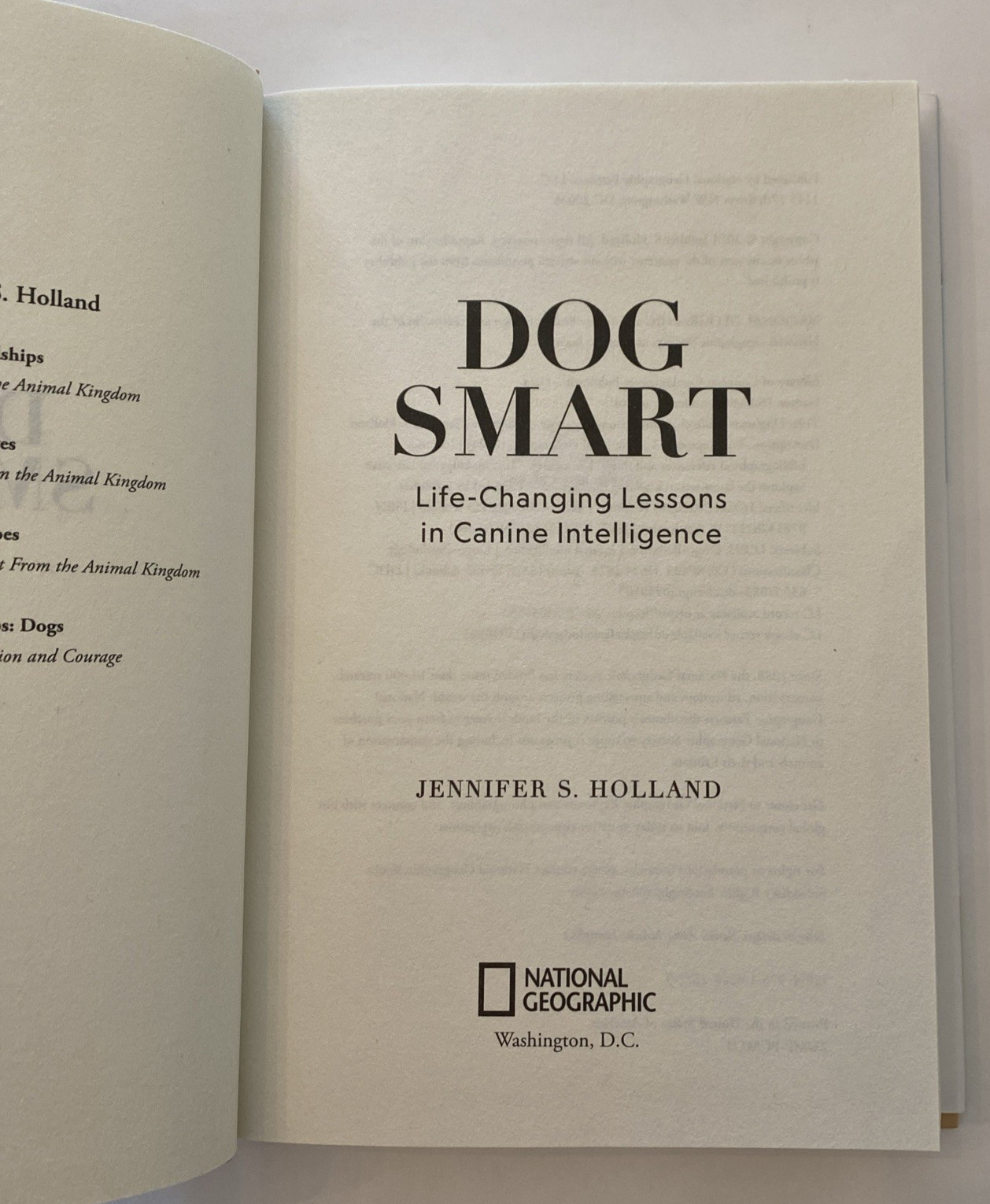 Dog Smart: Life-Changing Lessons – Hardcover, by Holland Jennifer S. – Very Good