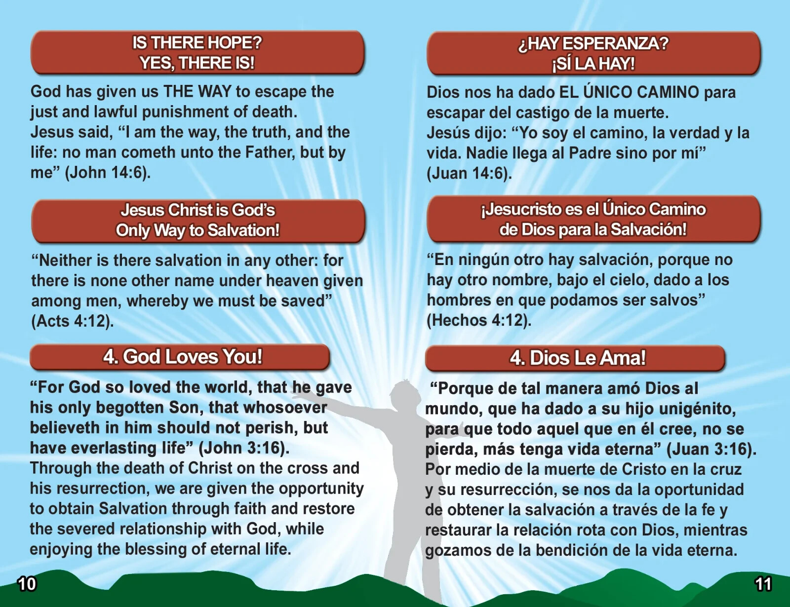 500 Bilingual Gospel Tracts – 4 Different Covers – 20 Pages – “Are You Ready?”