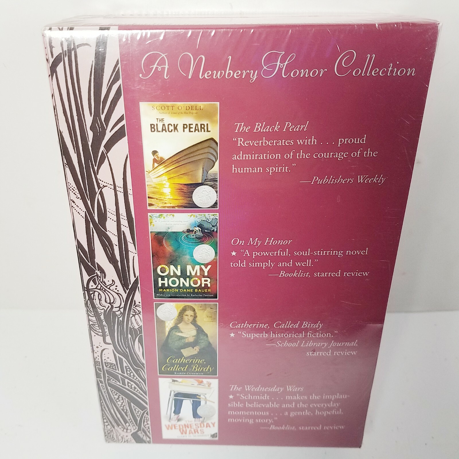 NEWBERRY HONOR COLLECTION Set of 4 Books Black Pearl On My Honor Catherine Weds