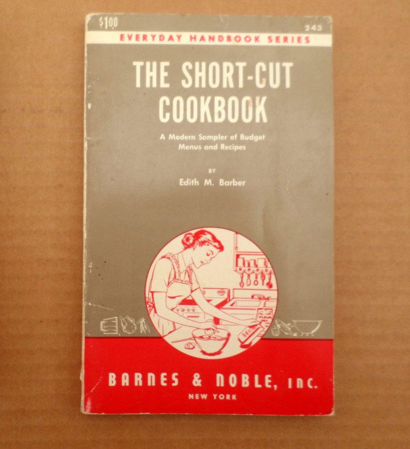 1952 The Short-Cut Cookbook Edith M. Barber Vintage Recipes Paperback