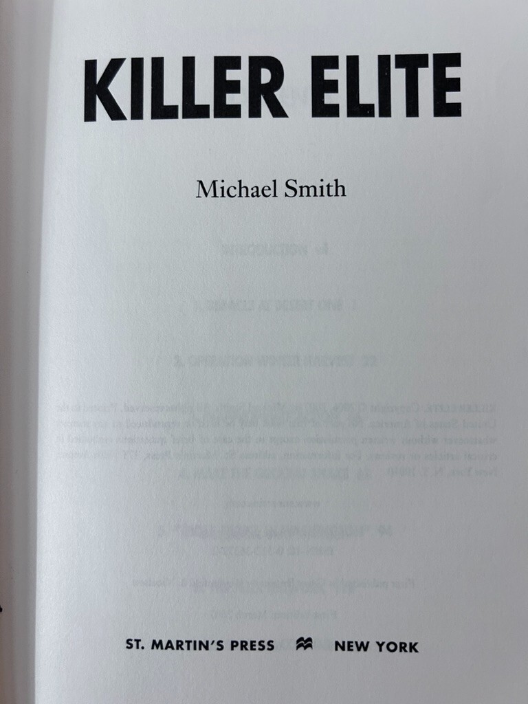 Michael Smith,Killer Elite;Howard E. Wasdin,Seal Team Six;Marcus Luttrell, Lone