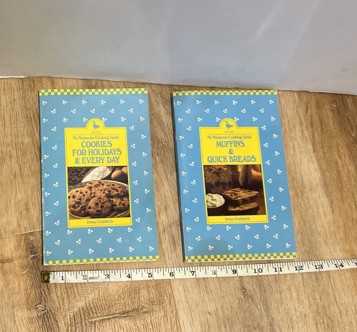 Vintage Avon Paperback Set Of Baking Culinary Cookbooks by Irena Chalmers 1980’s