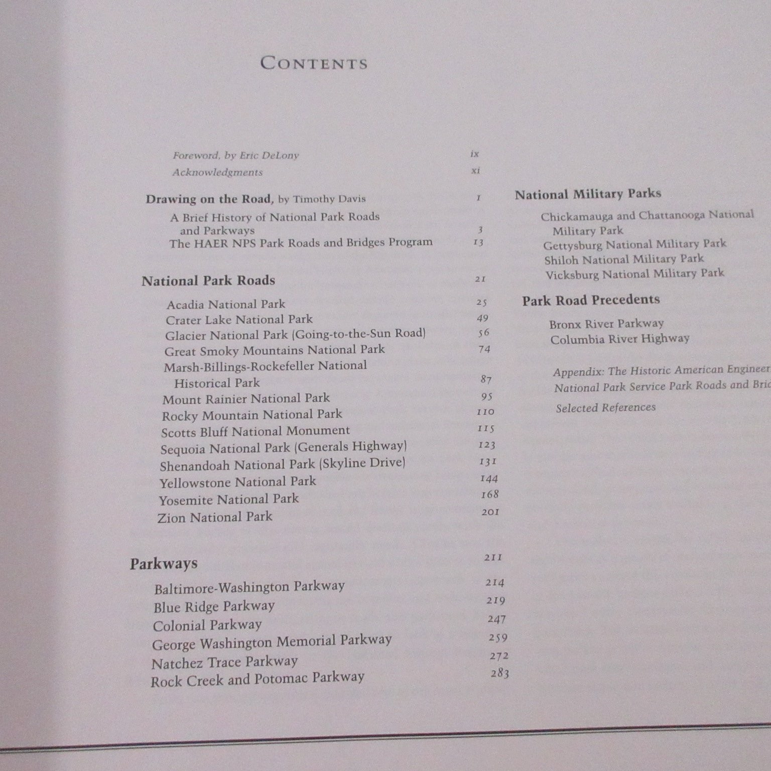 America’s National Park Roads Parkways Davis History Design Engineering Drawings