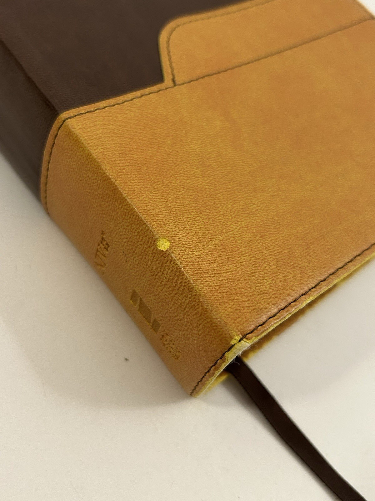 Holy Bible NIV Large Print Zondervan Italian Duo-Tone Leather