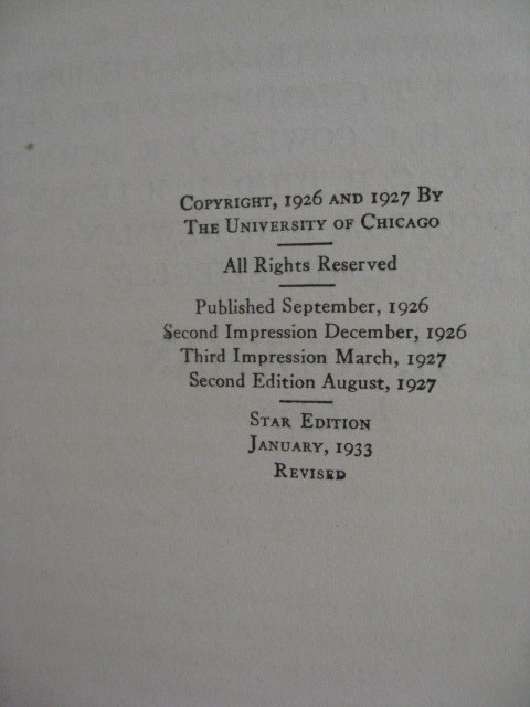 THE NATURE OF THE WORLD AND OF MAN -1933 Scientists of the University of Chicago