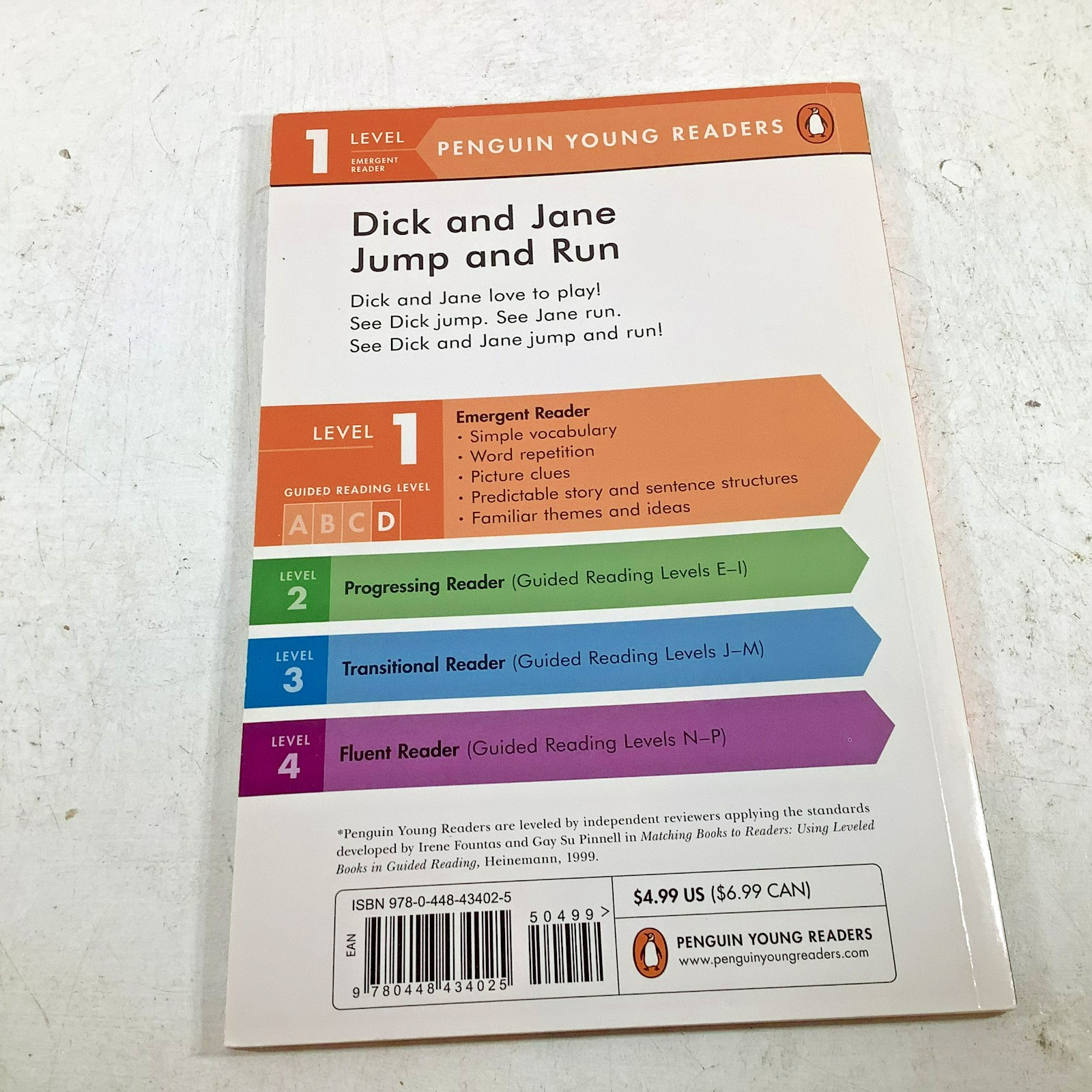 Lot of 6 Dick and Jane Penguin Young Readers Level 1 Paperbacks Like New