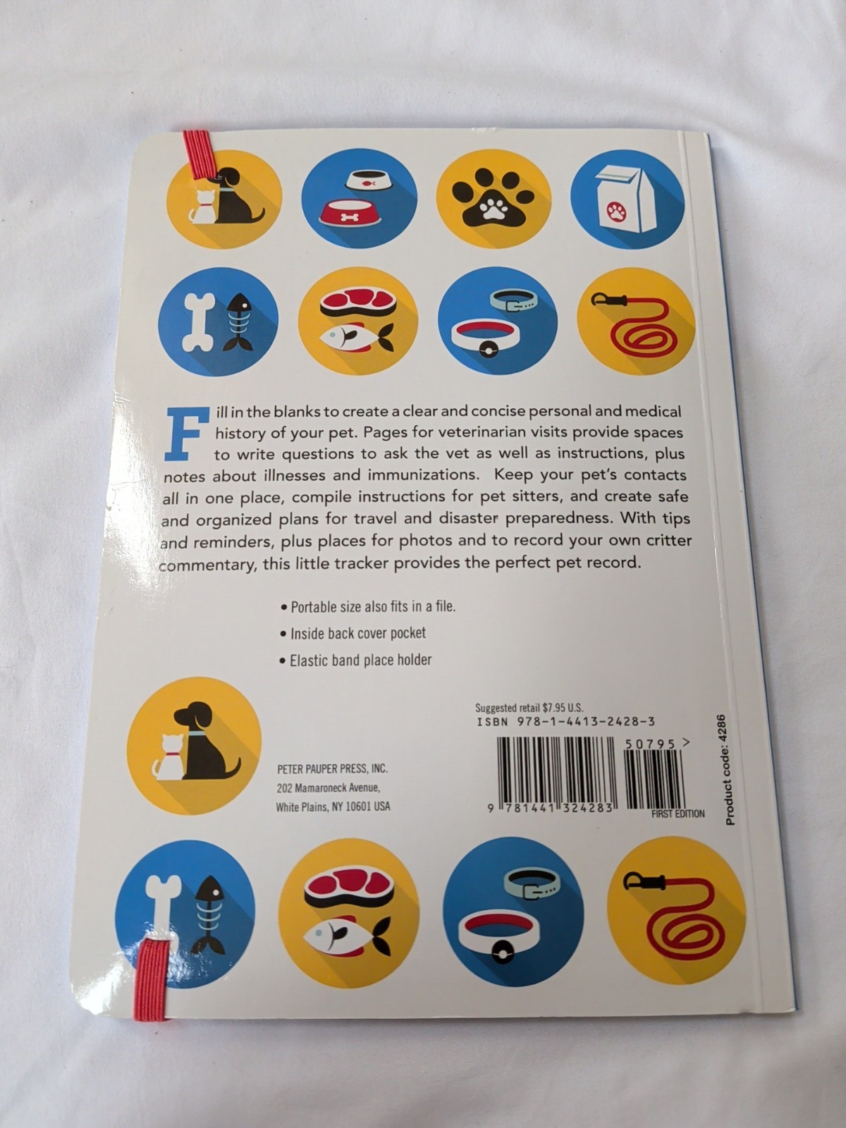 MY PET’S HEALTH RECORD KEEPER By Inc. Peter Pauper Press – Hardcover NEW
