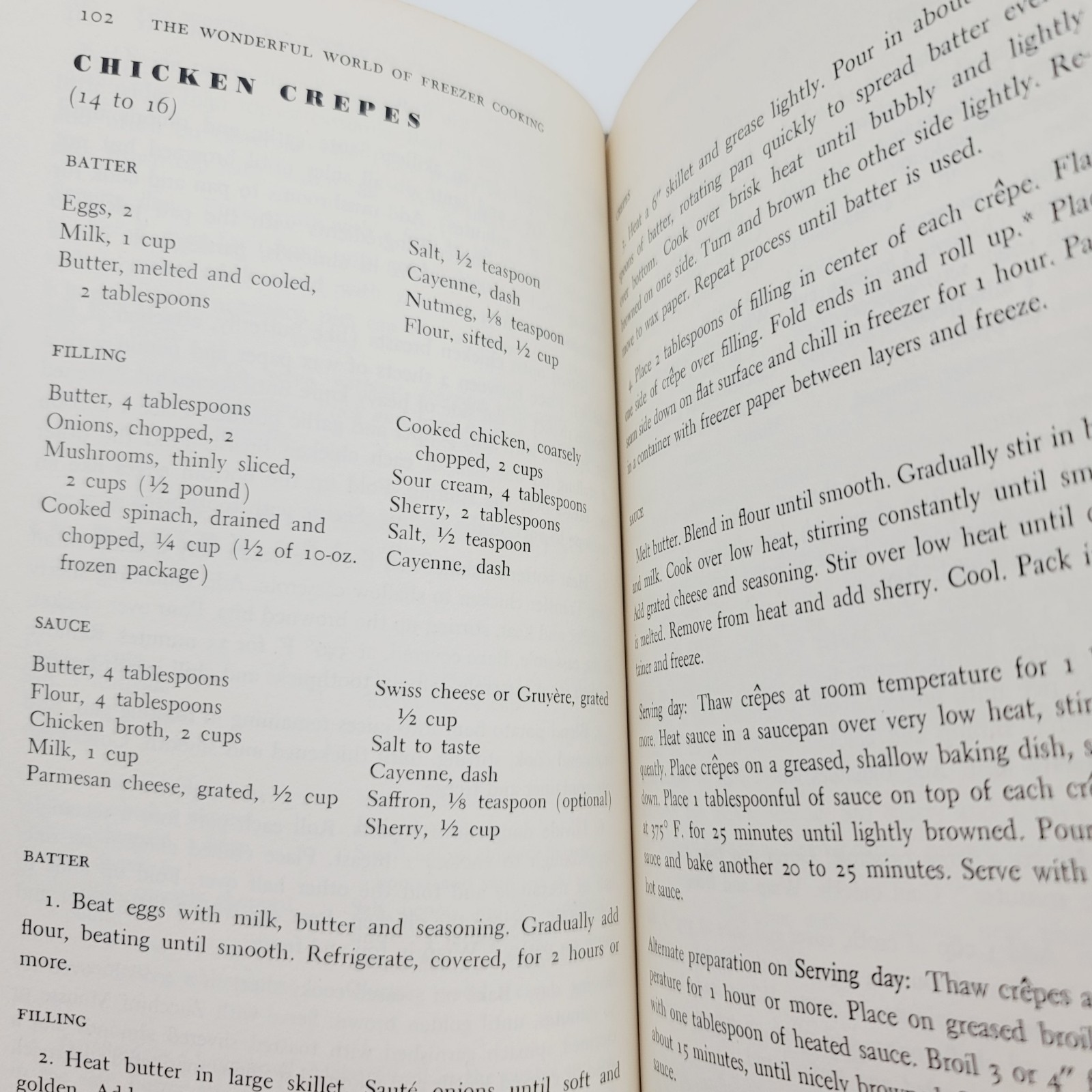 The Wonderful World of Freezer Cooking by Helen Quat 1964 Hardcover Cookbook
