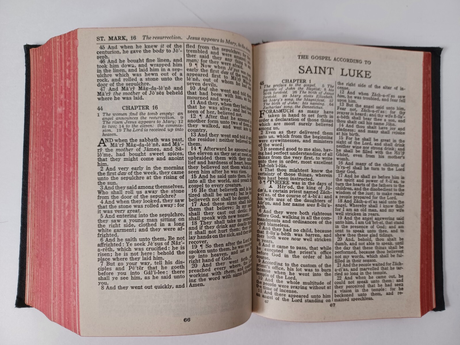 Holy Bible KJV Self Pronouncing Edition National Bible Press 1940s HB