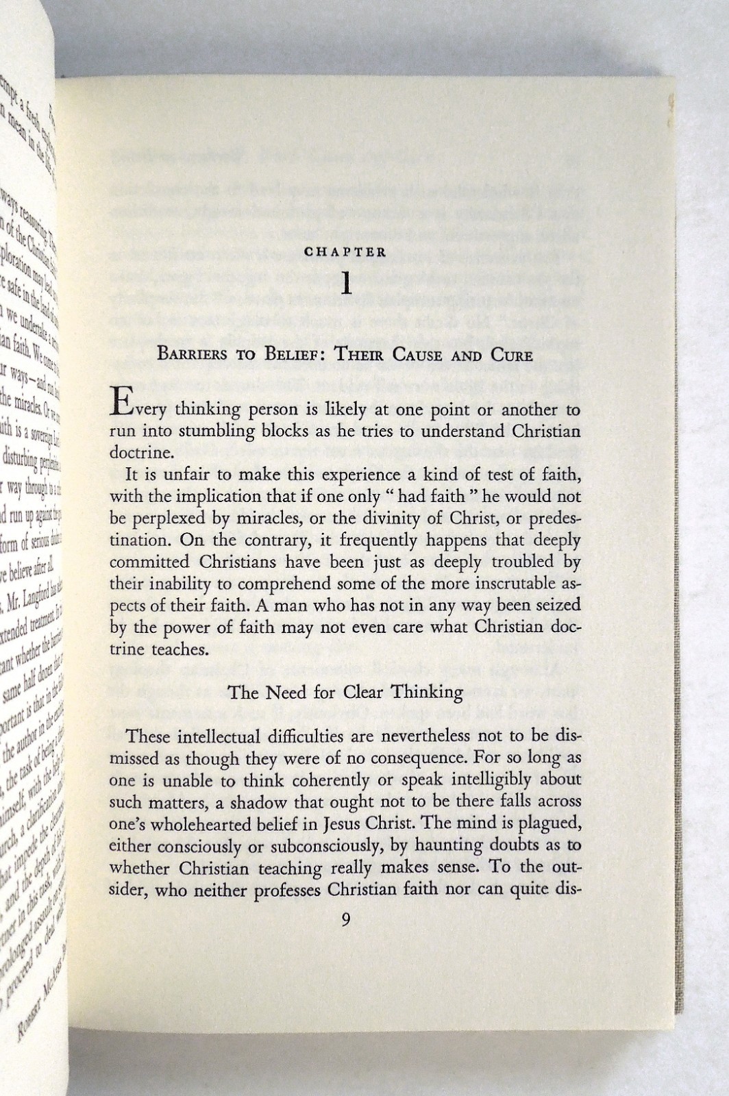 Barriers to Belief – Norman F. Langford, 1958 hc, The Westminster Press