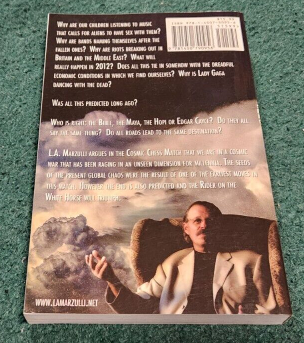 2011 THE COSMIC CHESS MATCH L.A. Marzulli Spiral of Life Paperback