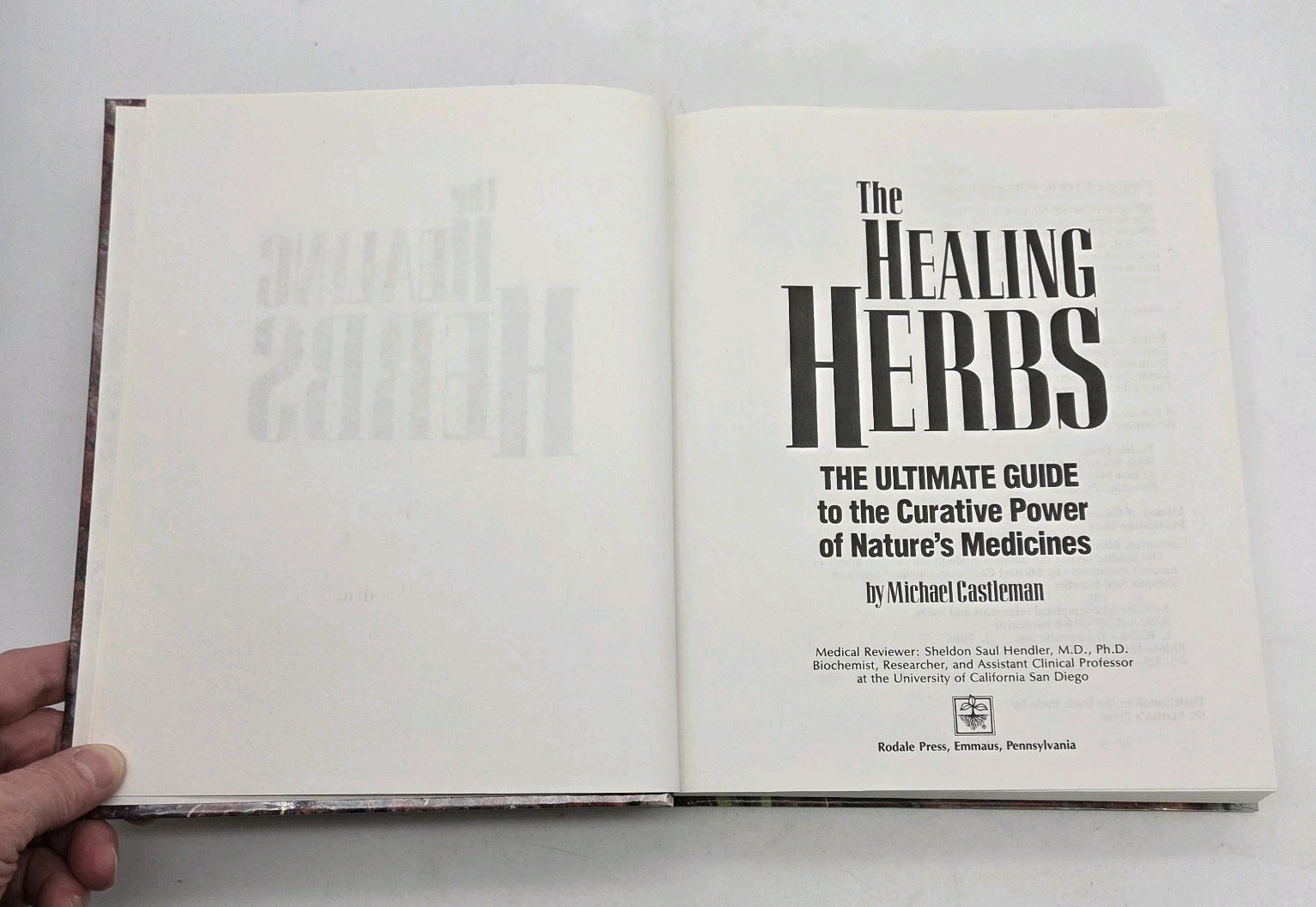 The Healing Herbs by Michael Castleman Ultimate Guide Remedies VTG 1991