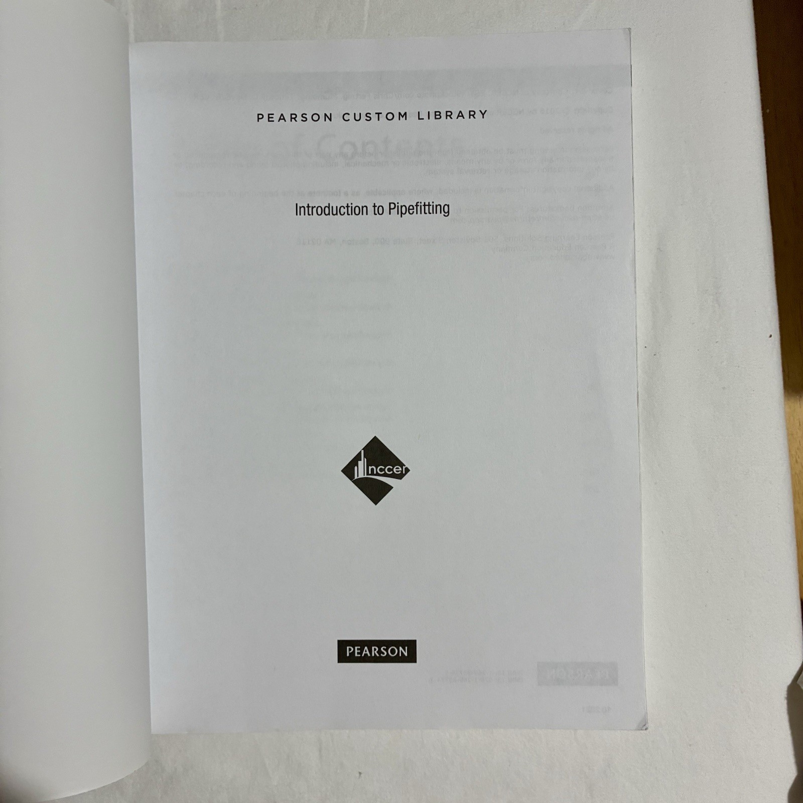 Introduction to Pipefitting | NCCER Trainee Guide | Pearson Custom Library