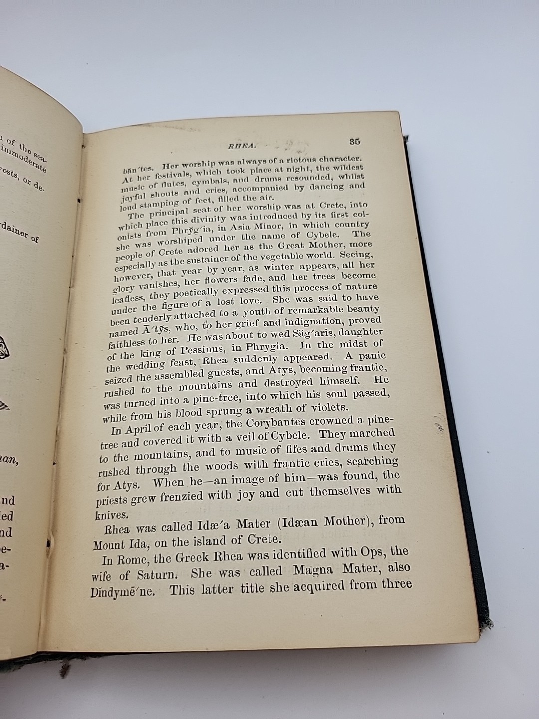 Hand Book of Mythology Edwards Antique Hardcover 1883 Eldredge & Brothers