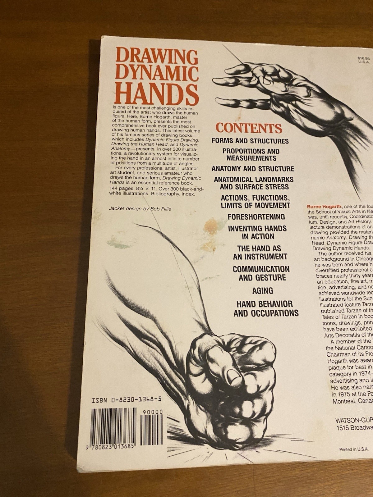 Burne Hogarth Dynamic Figure Drawing + Drawing Dynamic Hands 2 Book