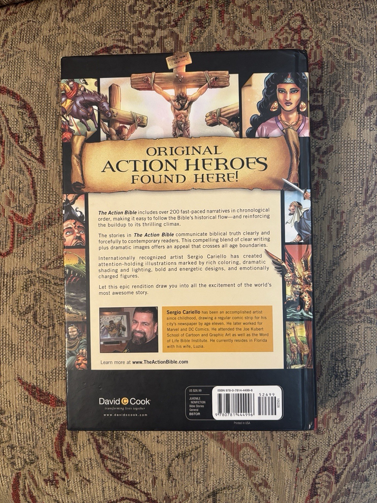 The Action Bible God’s Redemptive Story Sergio Cariello David C Cook HC 2010