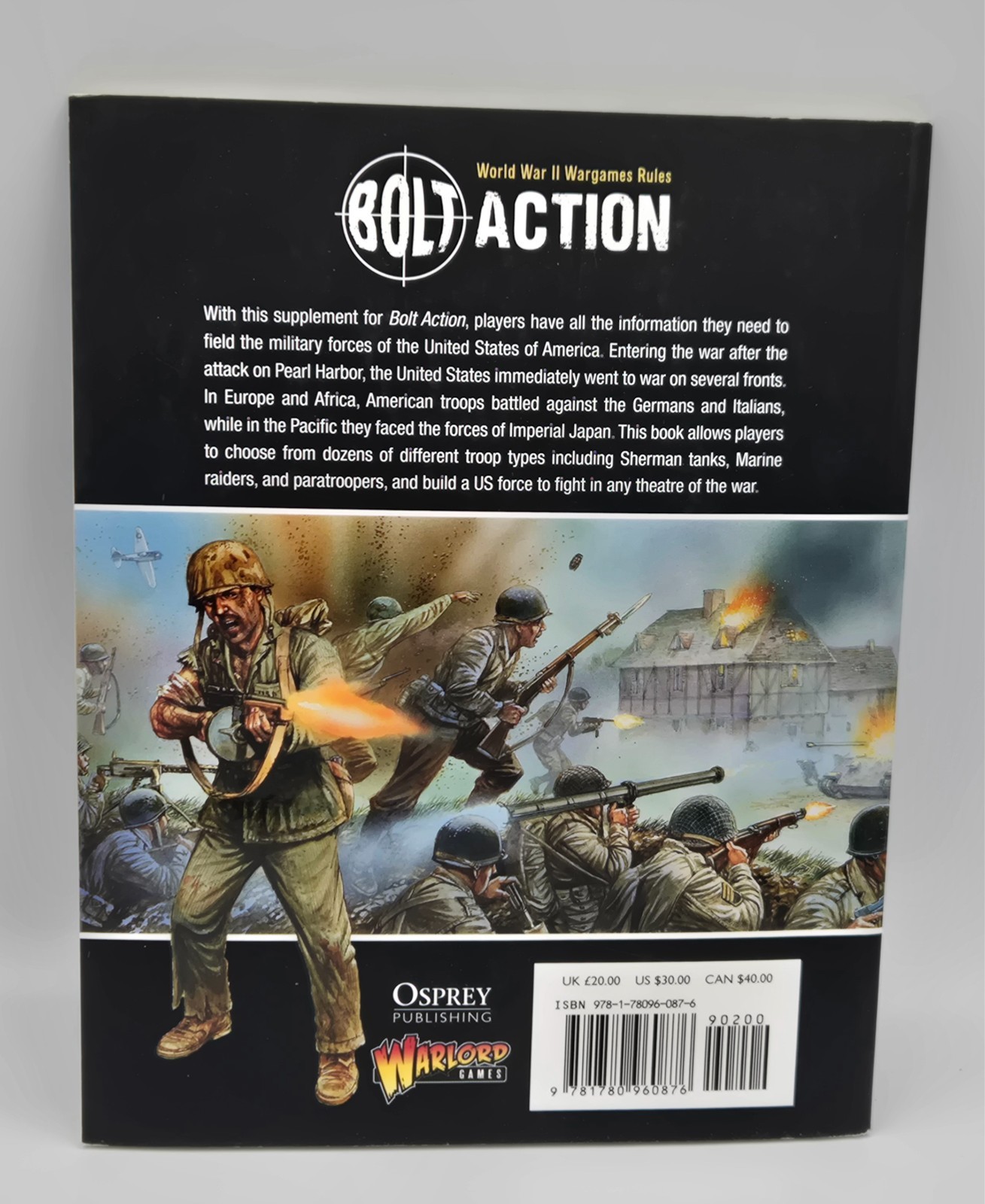 Bolt Action 60876 Armies of the United States World War II War Games Rules Book