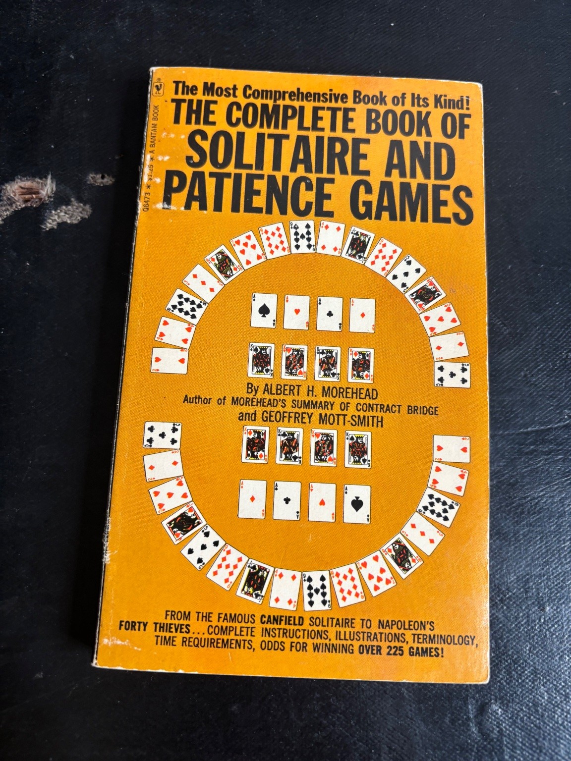 Complete Book of Solitaire & Patience Games Morehead Mott-Smith 1966 Bantam