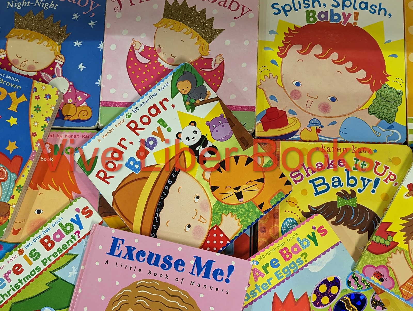 Lot of 5 Karen Katz Board Books for Children’s/ Kids/ Toddler *Random Mix*