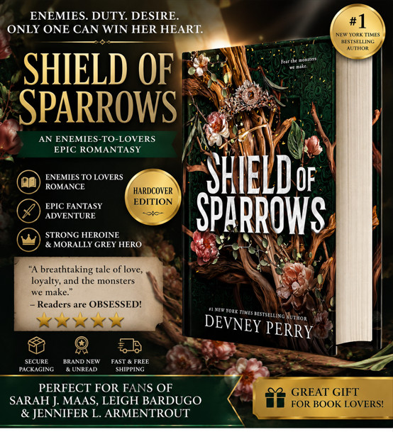 Shield of Sparrows Enemies to Lovers Epic Romantasy Hardcover Fantasy Book New