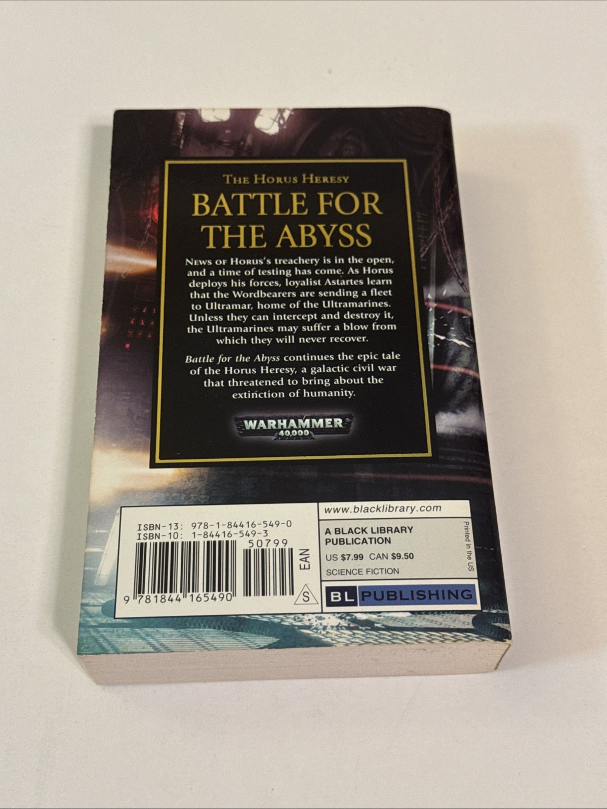 First Edition Battle for the Abyss by Ben Counter (2008, MMPB) Horus Heresy