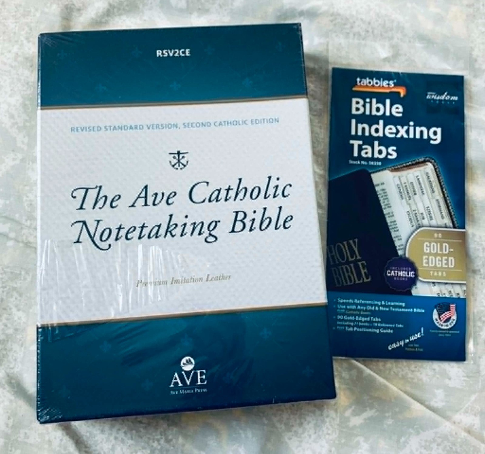 Ave Catholic Notetaking Bible by Ave Maria Press, Imitation Leather + Free Tabs