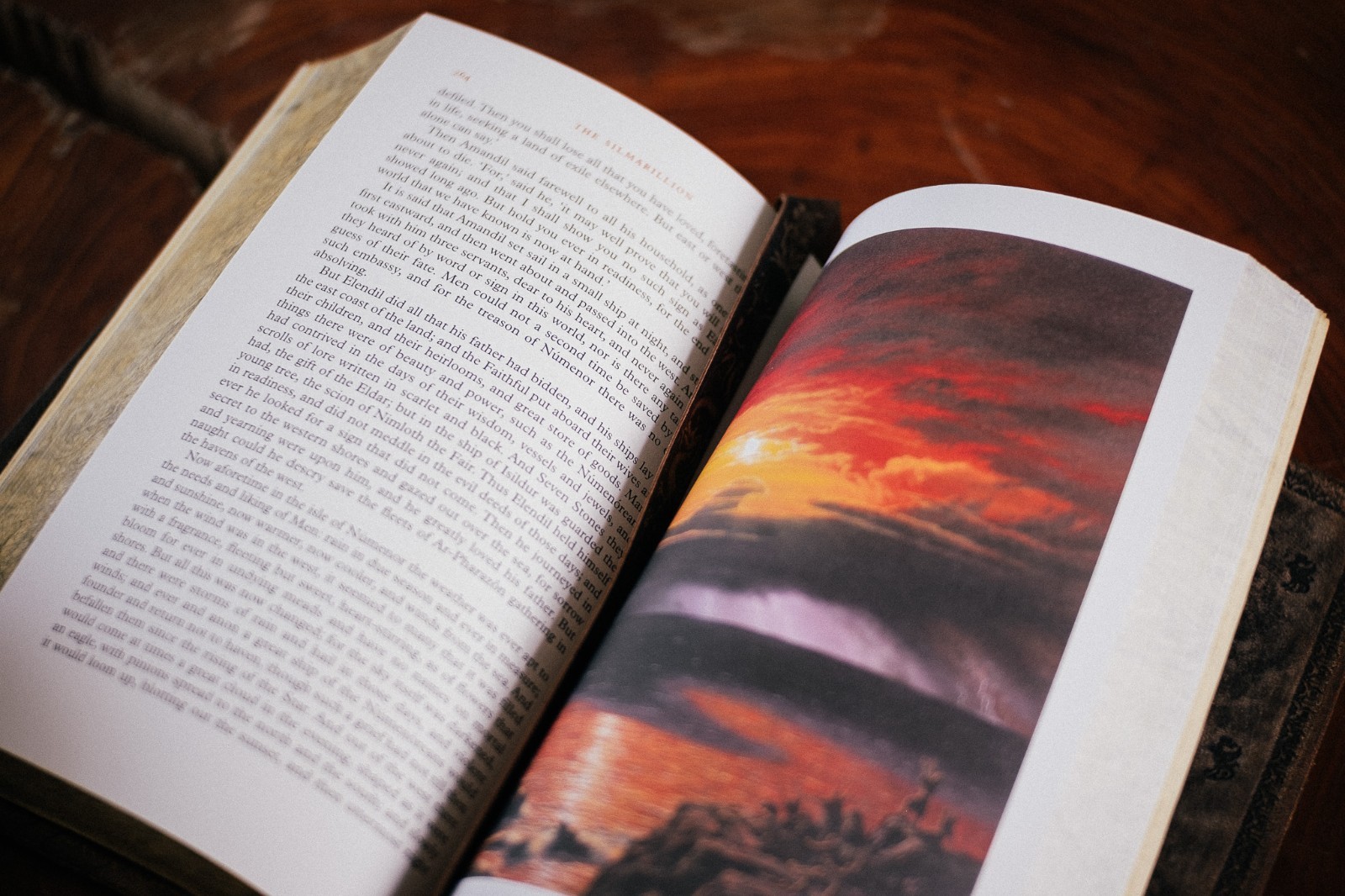 The Silmarillion Leather Bound Handmade Italian Binding
