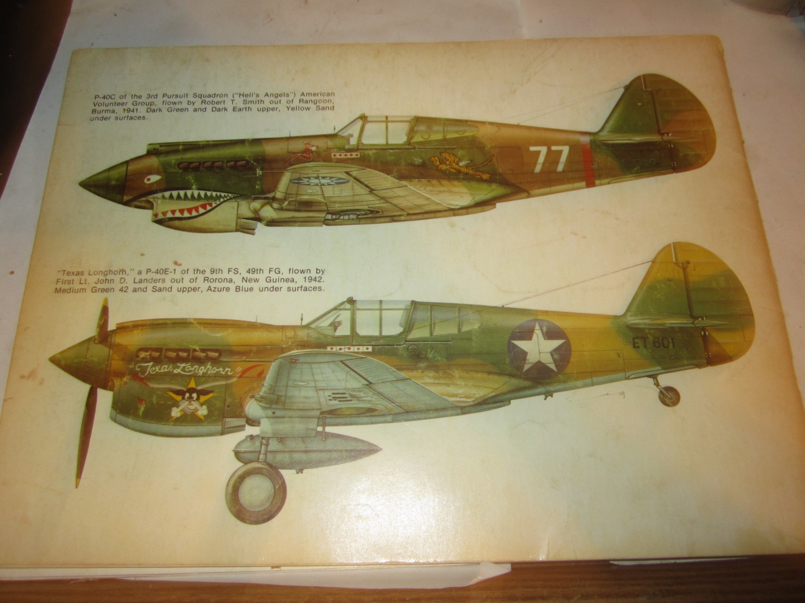 1976 SQUADRON SIGNAL #26 CURTISS P-40 WARHAWK IN ACTION # 1126 58 PAGES