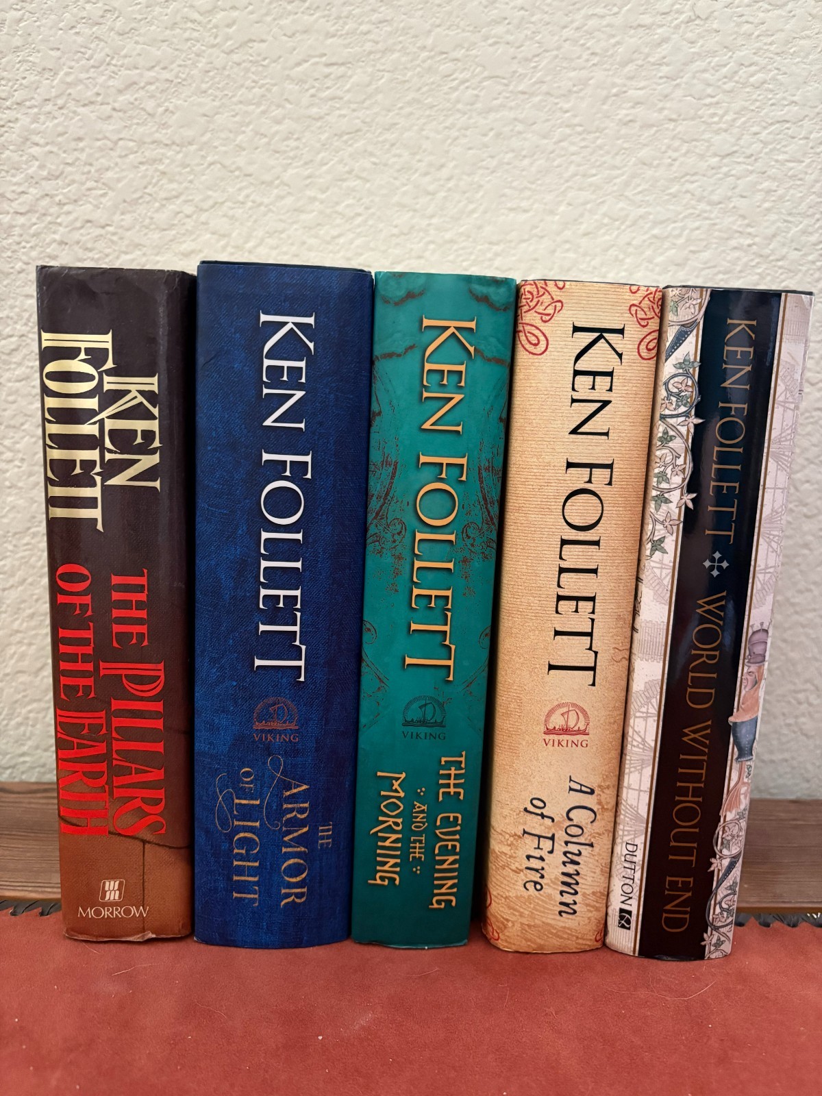 COMPLETE Kingsbridge Series Ken Follett, Pillars of the Earth to Armor of Light
