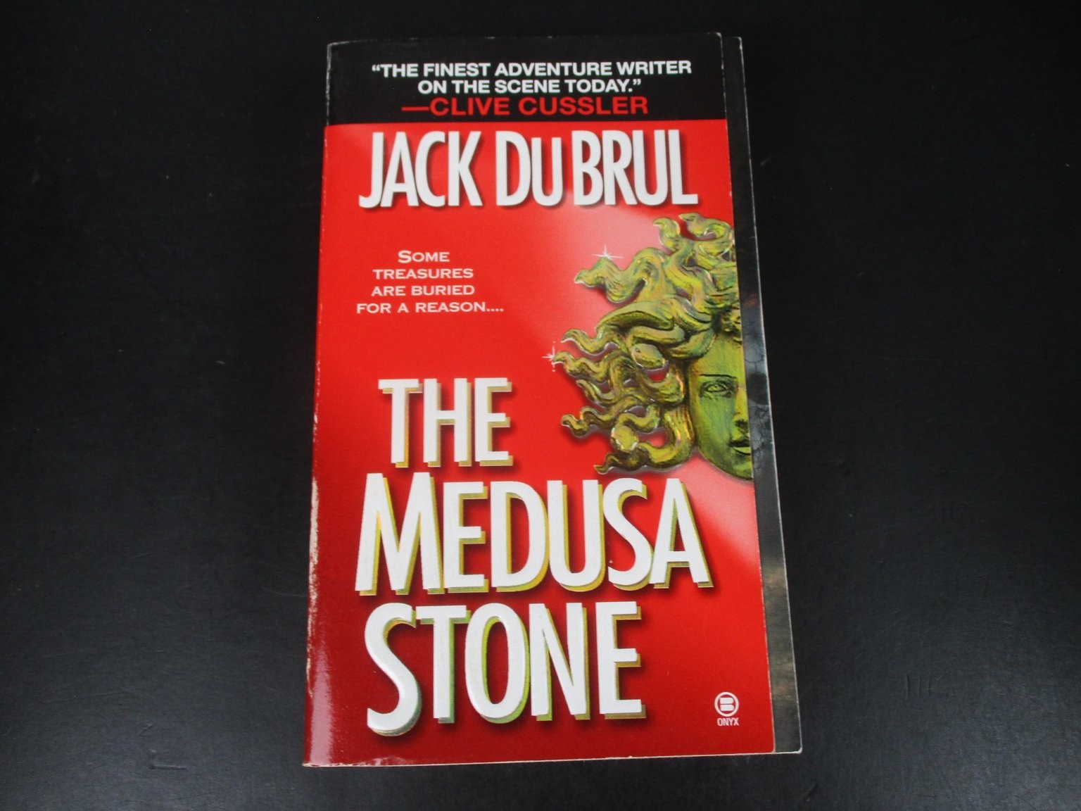 The Medusa Stone Jack Du Brul 1993 Trade Paperback Onyx Adventure